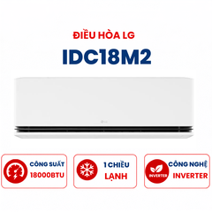 Điều hòa LG 1 chiều 18000BTU Inverter R32 IDC18M2 cao cấp mới 2026