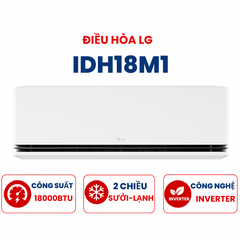 Điều hòa LG 2 chiều 18000BTU Inverter IDH18M1 cao cấp mới 2025