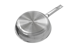 Chảo Inox nguyên khối 3 lớp đáy từ Sunhouse IN28M6 28cm