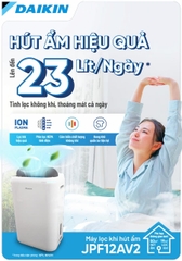 Máy hút ẩm và lọc không khí Daikin JPF12AV2