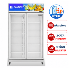 Tủ mát Sanden YPC-1100C 900 lít 2 cánh , có sấy kính