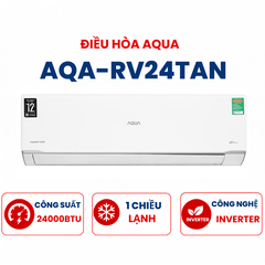 Điều hòa Aqua Inverter 1 chiều 24000BTU R32 AQA-RV24TAN