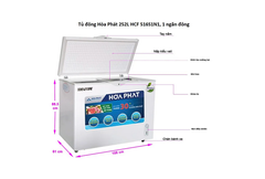 Tủ đông Hòa Phát HCF516S1D 1 chế độ 252L