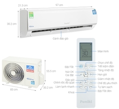 Điều hòa Funiki 1 chiều Inverter 18000btu HIC18TMU