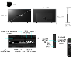 Tivi Sony XR-77A80K 4K OLED 77 inch 2022