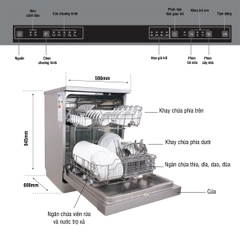 Máy rửa bát Kocher KDEU-8818 12 bộ