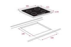 Bếp từ ba Teka IBC 63015 BK MSS 3 vùng nấu