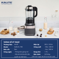 Máy làm sữa hạt Kalite KL-950