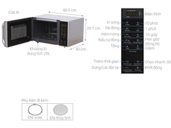 Lò vi sóng Panasonic NN-ST34HMYUE 25 lít