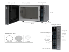 Lò vi sóng SANYO có nướng 23L EM-G3597VS