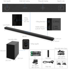Dàn loa Soundbar SAMSUNG 3.1.2 HW-S700D/XV