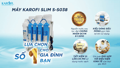 Máy lọc nước RO Karofi S-S038 8 cấp lọc đặt gầm không vỏ