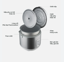 Nồi cơm điện Cuckoo CR-1720/SIVNCV 3.0 lít
