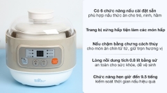 Nồi nấu chậm Bear 0.8 lít DDZ-A08D1