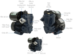 Máy bơm nước nóng tăng áp điện tử Nanoco NSP128-A