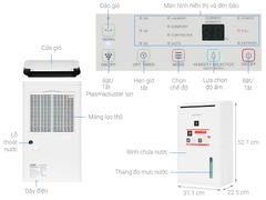 Máy hút ẩm Sharp DW-D12A-W