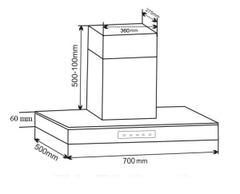 Máy hút mùi Prato PT-368.H2