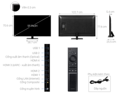 Smart Tivi Samsung QLED 4K 55 inch QA55Q80BAKXXV 120HZ 2022