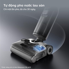 Máy hút bụi lau sàn ROBOROCK F25 ACE 20.000Pa, 2500mAh, 240w, Phát hiện bụi bẩn, Tự pha nước lau sàn