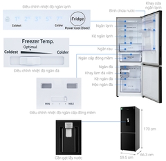 Tủ lạnh Samsung RB30N4170BU/SV Inverter 307 lít