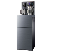 Cây nước nóng lạnh kết hợp bàn pha trà Fujie TB241N-UV khử khuẩn UV màu xám đen