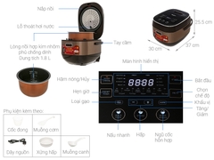 Nồi cơm cao tần Sharp KS-IH191V-GL 1.8 lít