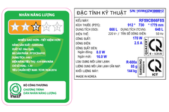 Tủ Lạnh Samsung RF59CB66F8S/SV Inverter 648 lít