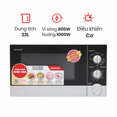 Lò vi sóng Sharp R-G302VN-S 23 lít có nướng