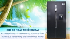 Tủ lạnh Aqua AQR-I565AS(BS) Inverter 510 lít