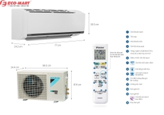 Điều hòa Daikin 1 chiều Inverter 9.000Btu FTKB25XVMV