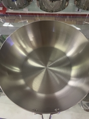 Chảo inox 304 chống dính Glaub 3 lớp nguyên khối 26cm, sâu lòng