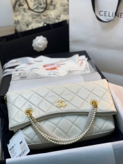 CC White Leather Bag