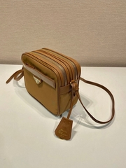 PR Saffiano Double Zipper Crossbody