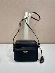PR Saffiano Double Zipper Crossbody