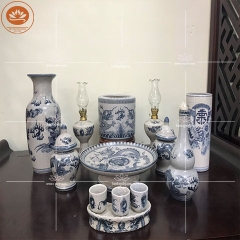 Men Rạn Xanh - Bát Tràng GS 13 Hoa Văn Tinh Tế Sang Trọng