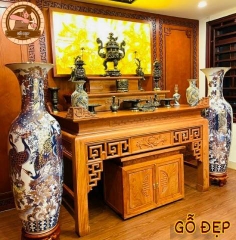 Bàn Thờ Gỗ Tam Cấp BT 336 - Vẻ Đẹp Hoàn Mỹ - Sang Trọng