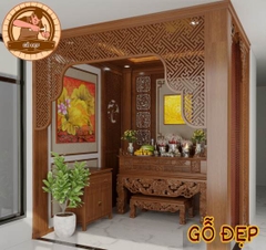 Mẫu Phòng Thờ Hiện Đại PT 88993 đẹp