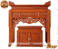 Án Gian Thờ Gỗ Hương Cao Cấp BT 81 - Thiết Kế Tâm Linh
