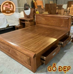 Giường Ngủ Cao Cấp - GN 22 - Thiết Kế Đơn Giản, Hiện Đại