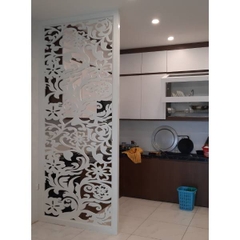 VÁCH NGĂN PHÒNG KHÁCH VÀ BẾP - Xưởng Gỗ Đẹp