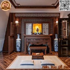Mẫu Phòng Thờ Nhà Biệt Thự Đẹp PT 991 - Gỗ Gụ Cao Cấp