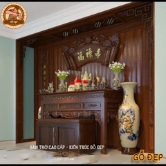 Phòng Thờ Gỗ Óc Chó PT 95