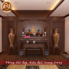 Phòng Thờ Phong Thủy PT 91 thiết kế chuẩn tâm linh