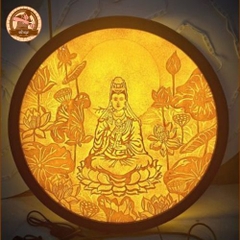 Tranh Xơ Dừa ( Phật Bà Quan Âm ) 24