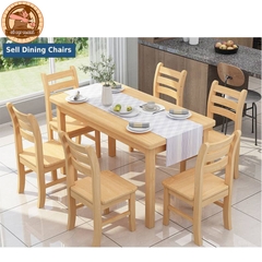 Bàn Ghế Gỗ Cao Cấp Sang Trọng - BG 18 - Thiết Kế Hiện Đại