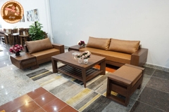 Sofa Gỗ Óc Chó Chữ U - SF02