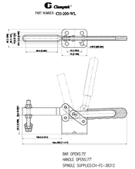 Cam kẹp ngang CH200WL
