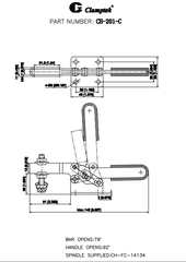 Cam kẹp ngang CH201C