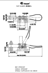 Cam kẹp ngang CH201-L