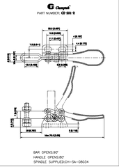 Cam kẹp ngang CH201R